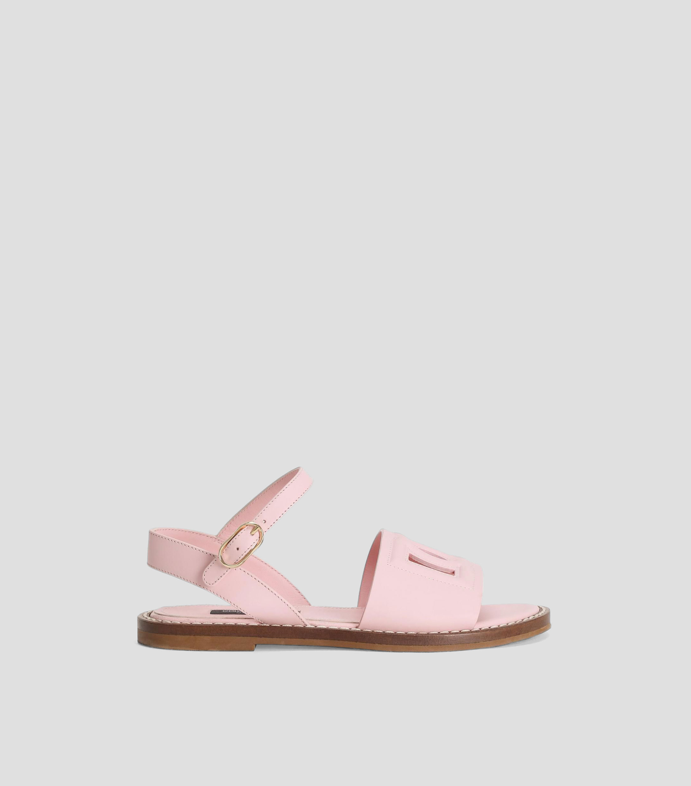 Sandalias planas en piel Niña